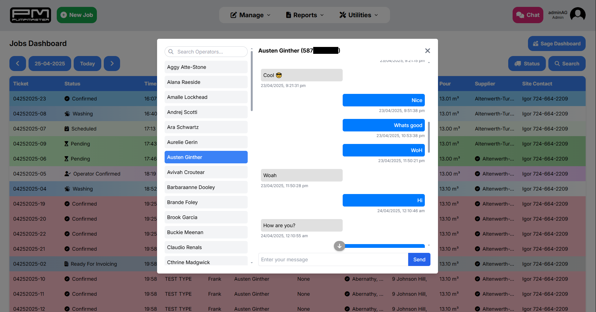 Pumpmaster Messenger